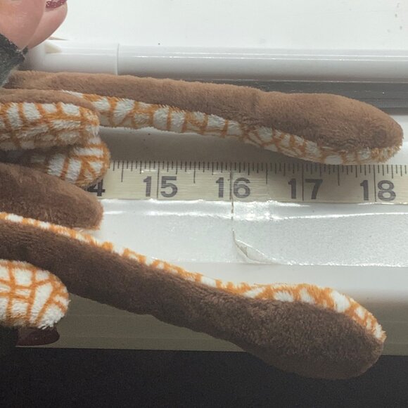 The Petting Zoo Plush Sea Squid Toy 18" Ocean Brown Orange Soft Cuddle Buddy - Picture 6 of 6